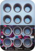 Chicago Metallic Aurora Nonstick Pan, 12 Cup Muffin, Iridescent
