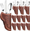 24 Pcs Cowboy Holster Silverware Holders, Vintage Cutlery Sleeve for Knife and Fork Tableware Holder, Western Party