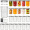 Keketin 8 oz Mason Jars with Airtight Lids and Bands,24 Pack Regular
