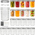 Keketin 8 oz Mason Jars with Airtight Lids and Bands,24 Pack Regular