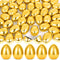 Palonu 72 Pcs 2.3 Golden Metallic Easter Eggs, Reusable Shiny Plastic Empty Fillable