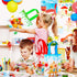 24 Pack Paint Party Favor Bags, Non Woven Art Party Gift Bags for Kids, Paint Theme Birthday Party Supplies