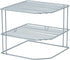 Countertop Kitchen Details Corner Shelf Organizer | Cabinet & Storage | Plates | Cups | Bowls | Grey