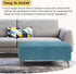 uxcell Ottomen Cover Square, Jacquard Ottomen Slipcover with Elastic Bottom, Stretchable Footrest Stool Covers