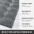 Yimobra Heavy Duty Front Entrance Door Mat 29.5x17 Inch, Sturdy Non Slip Rubber, All-Season Outdoor Indoor Mat