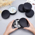 BENECREAT 5 Packs 8oz Matte Large Black Aluminum Tin Can Round Metal Tins with Screw Lid for Spices and Treats
