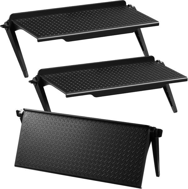Jetec 3 Pieces Screen Top Shelf TV Top Storage Bracket 2-leg Adjustable