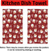 Qilerongrong Set 2 18 26 Inch Christmas Kitchen Dish Towel Santa Claus, Xmas Tree Snowflake Red Decorative Dishcloth