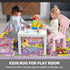 6.6x5.0 Capslpad Kid Rug for Playroom Purple Play Rug Traffic Road Car Play Mat ft Educational Learning Area Rug
