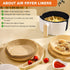 Air Fryer Paper Liners Disposable: 125PCS Non-Stick Parchment Paper for Baking, Roasting, Microwave (8IN-Round)