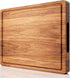 Misawce X-Large Acacia Wood Cutting Board for Kitchen, 20x15x1.2 Inch Reversible Wooden Chopping