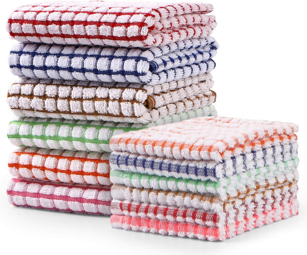 AOTBAT Kitchen Towels and Dishcloths Set, 16 x 25 12 12, Set of