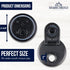 Mason Jar Lids Wide Mouth Plastic 4 Pack - USA Made Flip Cap Screw Top Pour Spout Drink Hole - Black