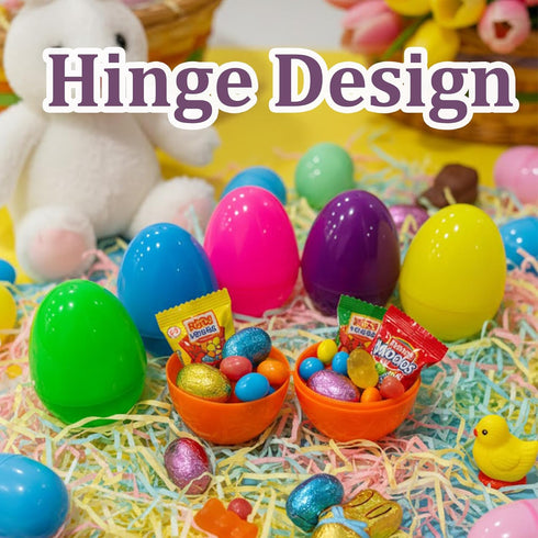 Celmuron 30Pcs 2.76'' Colorful Easter Eggs | Bright Fillable Plastic Eggs for Easter Egg Hunt, Party Favors, Classroom