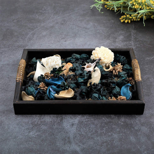 Qingbei Rina Summer Potpourri, Ocean Scent Dried Flower, Blue Decorative Bowl Vase Filler, Home Fragrance Sachet