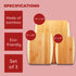 Bamboo Cutting Board Set, Eco-Friendly Wood Chopping Boards for Meal Prep and Serving in Assorted Sizes