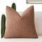 Foindtower Decorative Textured Boucle Throw Pillow Covers Accent Solid Pillow Cases Neutral