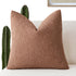 Foindtower Decorative Textured Boucle Throw Pillow Covers Accent Solid Pillow Cases Neutral