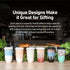 16oz NOVA CERAMICS Travel Mug On the Go Coffee Tumbler Microwave & Dishwasher Safe Green Tumbler - Gifts For Women Men