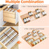 4 4 Pack 11'' 22'' PanPanPal Spice Drawer Organizer, Tier- Amber Acrylic Drawer Seasoning Organizer, Expandable From