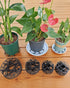 ISYOKE 21 Pack 5 7 8 Inch Plastic Plant Saucer Stand, Flower Pot Feet Drainage Risers Elevator, Plant Pot Risers