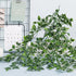 2Pcs Der Rose Fake Plants Artificial Potted Faux Hanging Ivy Vines Plants Indoor for Home Bathroom Shelf Wall Bookshelf