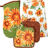 Generic Home Collection Seasonal Kitchen Linen Set - Includes Oven Mitt, Potholders, and Kitchen Towels (Summer