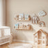 16.5 inch Set 2 Floating Nursery Book Shelves, Wall Book Shelves Kids Room, of Baby Shelves for Nursery Dcor, Ideal