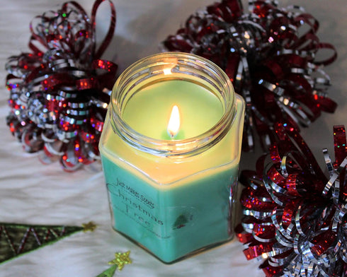 3 Pack - Christmas Tree Scented Blended Soy Candle | Hand Poured in The USA | Real Christmas Tree Fragrance