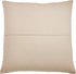SARO LIFESTYLE Alexandria Collection Woven Striped Throw Pillow Cover, 22" in Ivory