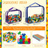 6 Packs Sanwuta Toy Storage Bags, PVC Organizing Case Bags with Zipper, Waterproof Toy Container for Board Games