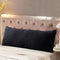Reafort Black Ultra Soft Sherpa Body Pillow Cover with Zipper Closure, 21"x54"