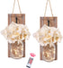 Besuerte Mason Jar Wall Sconces Set of Two, Wall Deco Cute Wall