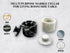 2 Pack 3.5 oz Counter Premium Marble Salt Cellar with Lid | Kitchen Storage Container | Elegant Cooking Salt Box |