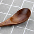 AOOSY Wooden Soup Spoons, 6 Pieces 7.84 Inches Japanese Ramen Spoons, Round Nanmu Wood Long Handle for Kitchen