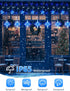 Outdoor,126 12 8 Star Icicle Lights Led Star Hanging String Light with Modes,Waterproof Connectable Fairy Star Window