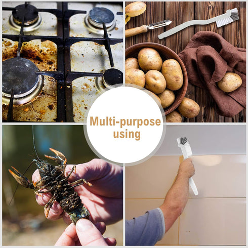 5 Piece Cleaning Dish Scrub Brush Kitchen Sink Bathroom Brushes, Household Pot Pan Dishwasher Edge Corners Grout Deep