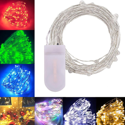 4 Pack 20 80 INCH ZPH Fairy Lights Battery Operated, Led Fairy Lamp Strings,Battery Powered Lamp Strings Cold White