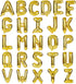 LIOZEOKUN 16 Inch Mylar Foil Alphabet Letter A-Z Balloons Set for Wedding Birthday Party Decoration - 26 Pieces (Gold)
