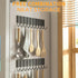 Magnetic Key Holder for Fridge with 10 Hooks, Strong Magnetic Utensil Holder for Wall, Kitchen Organizer
