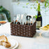 GRANNY SAYS Wicker Utensil Holder Organizer with Handle, Flatware Caddy for Kitchen, Silverware Holder Condiment Organizer, Holds Forks, Knives, Spoons, Napkins and Other Utensils by GRANNY SAYS