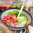 10 Inch Microwave Food Cover & Collapsible Silicone Mat, Splatter Guard, Plate Holder & Kitchen Colander for Meal Prep,