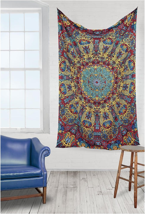 3D 60x90 Inches Sunshine Joy Psychedelic Sunburst Tapestry Tablecloth Beach Sheet - Classic