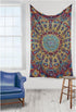 3D 60x90 Inches Sunshine Joy Psychedelic Sunburst Tapestry Tablecloth Beach Sheet - Classic