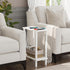 TB01BW062 TUTOTAK Small Side Table, Narrow End Table, Skinny Sofa Table, Slim Nightstand, Couch Table, Living Room, Bed