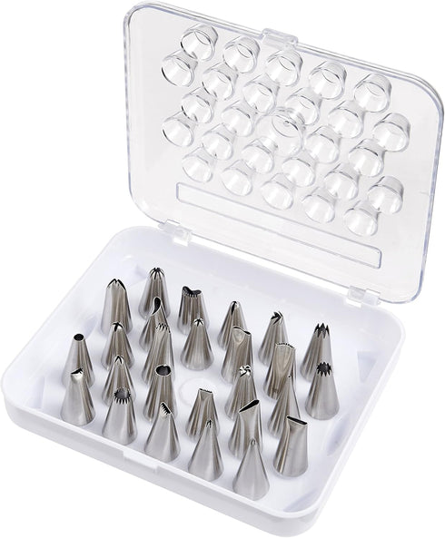 Mrs. Anderson’s Baking Pastry Cookie Cake Decorating Tips, 29-Piece Set
