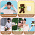 6 Set Bottle Chug Baby Shower Games Chocolate Brown Bear Blindfolded Diaper Changing Games Kits Bottles Diapers