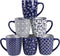 Schliersee 18 OZ Large Coffee Mugs Set of 6, Ceramic Mug for