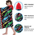 HSUIOFE 100% 35x60 Inch 3-12-Racing Hooded Towels for Kids -Toddler Beach Towel- Super Absorbent & Quick Dry Cotton