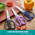 KUNIFU Heavy Duty Kitchen Scissors, All Purpose Shears, Dishwasher Safe, Ultra Sharp Stainless Steel